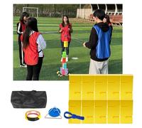 ARHEORMUH Teamwork Block Stacking Tower Game Kit for Indoor Outdoor Team Building, Office Icebreakers, Adult Work Group Activities(Yellow,10PCS)