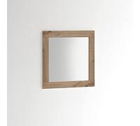 ARHome Square Wall Mirror, 60 x 60 cm, Rustic Oak, Mirror, Made in Italy