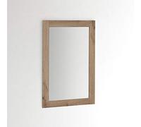 ARHome Wall Mirror, 90 x 60 cm, Rustic Oak, Mirror, Made in Italy
