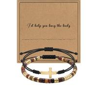 ARHTF I‘d Help You Bury The Body Morse Code Bracelet for Women Friendship Bracelets Jewelry Birthday Gifts, adjustable, Stone, no gemstone