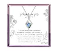 ARHTF Mustard Seed Jewelry Mustard Seed Bracelet Christian Gifts for Women Cross Mustard Seed Bracelet Move Mountains Faith of A Mustard Seed Inspirational Gifts for Women, 1, Silver, stainless