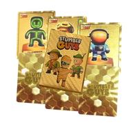 ARHZ 55-Piece Stumble Guys Cards, Gold Foil Card, Rare Anime Trading Card Set, No Repetition, Birthday Gift for Anime Fans (Gold)
