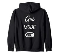 Ari Mode On Name Zip Hoodie