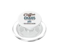 ARI Personalized Cute Coffee Girls ARI Name PopSockets PopGrip for MagSafe