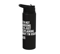 Ari Quote Funny Birthday Custom Name Idea Engineer Stainless Steel Insulated Water Bottle