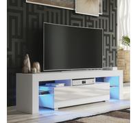Aria 160cm TV Unit LED - White Gloss Doors