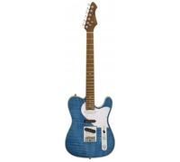 (B-Stock) Aria Pro II Hot Rod Collection 615-MK2 Turquoise Blue Electric Guitar