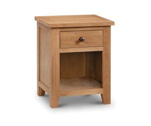 Aria Bedside Table With 1 Drawer - Oak - Lewis's Home | TJ Hughes