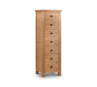 Aria Chest Of Drawers With 7 Drawers 141x48cm- Oak - Lewis's Home | TJ Hughes