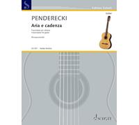 Aria e cadenza: Transcription for guitar. guitar. Edition séparée.