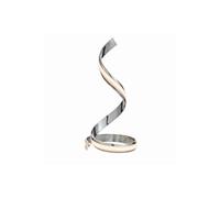 Aria Integrated LED Table Lamp Chrome Effect Plate & White Acrylic 1 Light IP20 Netlighting Grey One Size
