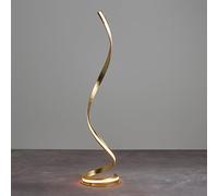 aria led floor lamp in gold leaf