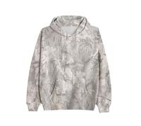 Aria Luxe Camo Fleece Hoodie For Men Women Long Sleeve Drop Shoulder Oversized Hooded Sweatshirt Pullover With Pocket(M)