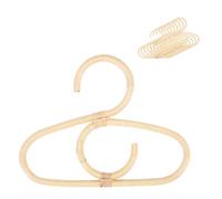 Aria Rattan 9Pcs Clothes Hangers - Hanger Set for Baby Clothes - Set of 9 Kid's Hangers - Handmade Nursery Décor