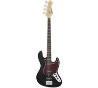 Aria STB J Bass Guitar with Tortoise Shell Pickguard (Black)