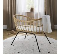 Aria Wave Crib - Rattan