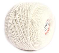 Ariadna Cotton Crochet Thread, Fine Yarn (908yd / 830m), Luxurious Feel Crochet and Knitting (3.52oz / 100g) Size 20 Jasmine (1500), White