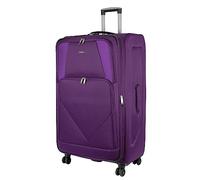 ARIANA® 32" Extra Large Suitcase Expandable Lightweight Soft Shell Luggage 4 Wheel Spinner Combination Lock, Telescopic Handle, Large Travel Bag (Purple)