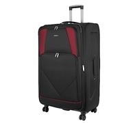 ARIANA® 32" Extra Large Suitcase Expandable Lightweight Soft Shell Luggage 4 Wheel Spinner Combination Lock, Telescopic Handle, Large Travel Bag (Black)