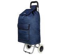 ARIANA 61Ltr Lightweight 2 Wheel Large Shopping Trolley Shopping Cart Grocery Bag Shopper - ST54 (Navy-Blue)