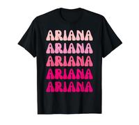 Ariana First Name Minimalist Design Value Graphic T-Shirt, Men, Black, M