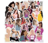 Ariana Grande Stickers Waterproof Stickers, Pop Singer Decal, Scrapbook Stickers, Cute Aesthetic Trendy Music Stickers for Water Bottles Book Laptop Guitar Skateboard Suitcase