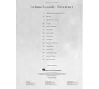 Ariana Grande: Sweetener Book [Softcover] Piano, Vocal and Guitar Hal Leonard