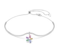 Ariana Grande x Swarovski choker, Mixed cuts, Flower, Multicoloured, Rhodium plated
