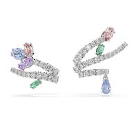 Ariana Grande x Swarovski ear cuffs, Mixed cuts, Multicoloured, Rhodium plated