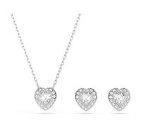 Swarovski x Ariana Grande Silver Tone Crystal Stud & Pendant Set