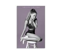 Ariana GrandeFamous Film And Television Figures Pop Music Figures Poster Decoration Canvas Art Decoration Print Signature Photo Living Room Home Decoration12x18inch(30x45cm) Unframe-style-4