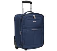 ARIANA® Lightweight Hand Luggage Cabin Size Trolley Suitcase Easyjet Underseat Cabin Carry On Travel Bag 45x36x20cm (Navy)