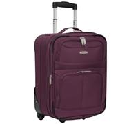 ARIANA® Lightweight Hand Luggage Cabin Size Trolley Suitcase Easyjet Underseat Cabin Carry On Travel Bag 45x36x20cm (Burgundy)