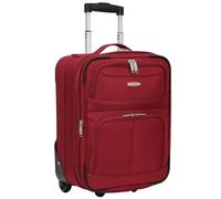 ARIANA® Lightweight Hand Luggage Cabin Size Trolley Suitcase Easyjet Underseat Cabin Carry On Travel Bag 45x36x20cm (Red)
