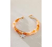 Ariana Ost Iridessa Semiprecious Stone Anklet at Free People in Papaya - female