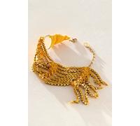 Ariana Ost Jinx Beaded Anklet at Free People in Sunshine Yellow - female