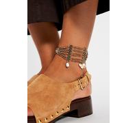 Ariana Ost Xenia Beaded Anklet at Free People in Light Grey - female