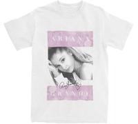 Ariana-Singer-T-Shirts-Men-Women-s-Pure-Cotton-Funny-T-Shirts-Round-Collar-Grande-Pop White