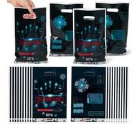 ArianQicult Top Secret Spy Party Favor Bags - 50Pcs Mysterious Secret Agent Goody Candy Treat Gifts Bags, Mystery Spy Themed Party Decorations for Kids Boys Girls Birthday Escape Room Events Supplies