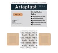 AriaPlast Sterile Fabric Wound Plasters 7.2cm x 5cm Pack of 50 - Hypoallergenic, Breathable, Comfortable