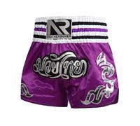 ARIASS MMA Shorts, Muay Thai, Martial Arts, Cage Fight, BJJ, Boxing, Grappling Fighting Shorts for Men Women Kids(Purple,XL)