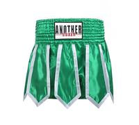 ARIASS Muay Thai Shorts, Mens MMA Cross Training Boxing Shorts, Soft Fighting Workout Shorts, BJJ Training Jiu Jitsu No Gi Wear for Martial Arts, Cage Fight, Muay Thai, BJJ(Size:XS,Color:Green)