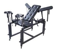 ARIASS Sex chair, bondage device SM chair with sex machine, BDSM fetish sex gynecology chair with ankle cuffs handcuffs, Multifunctional Sex Furniture(Multifunctional fun chair)