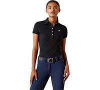 ARIAT 2025 Womens Prix 3.0 Short Sleeve Polo Shirt - Black