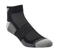 ARIAT 2719 Unisex TEK High Performance Qrt Crew Work Socks 3-Pack, Black, Medium