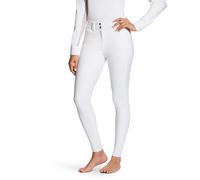 Ariat 30" Waist Ladies Tri Factor Grip Knee Patch Breeches - White