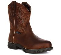 Ariat Anthem Women's Round Toe Shortie H20 Western Ankle Boots (Brown, UK 5)