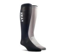 ARIAT AriatTEK Essential Performance Socks 2pk - Black Zinc