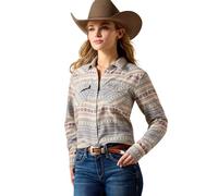 ARIAT Arizona Western Womens Snap Shirt - Ombre Blue Southwest