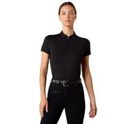 ARIAT Bandera Womens 1/4 Zip Polo Shirt - Black